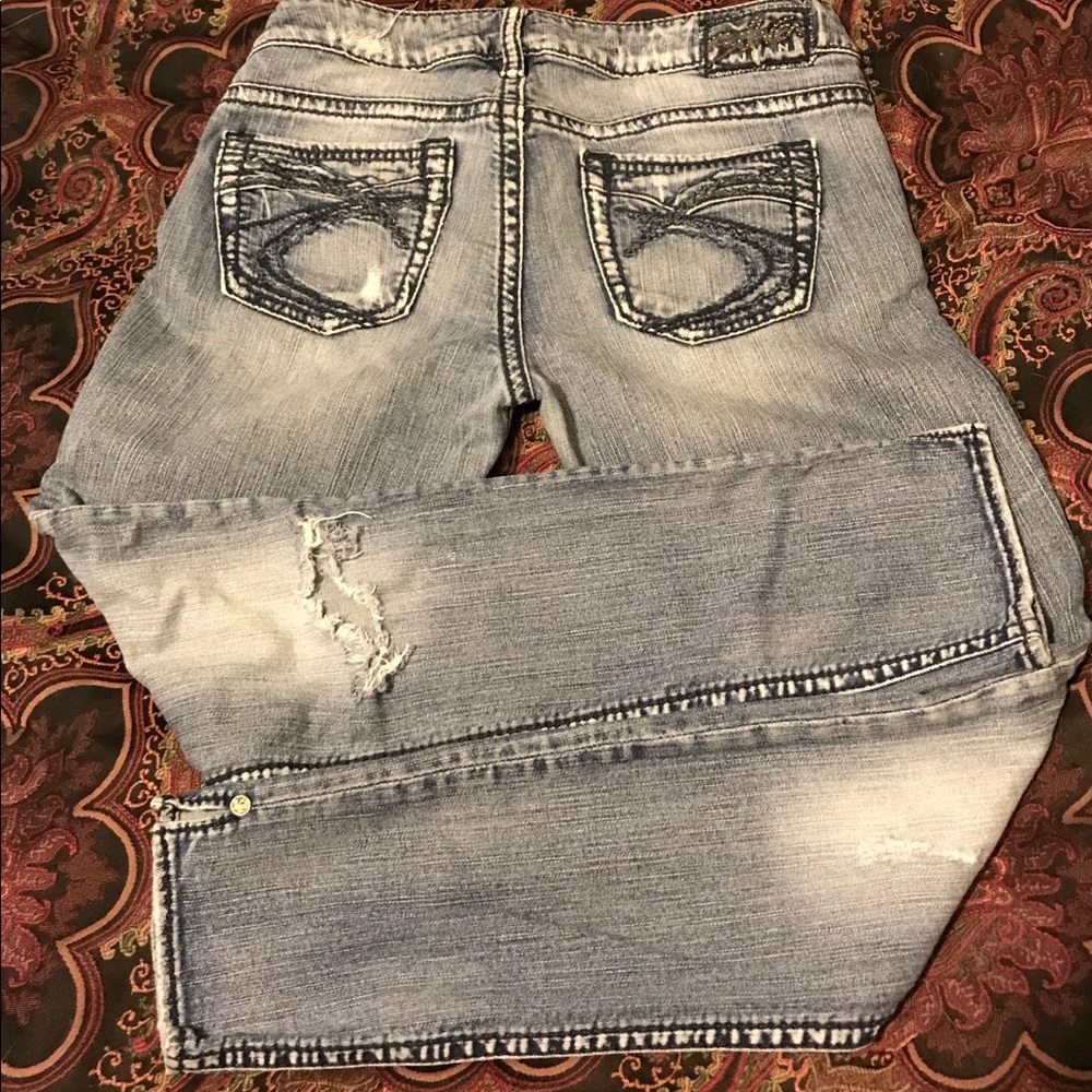 Silver jeans